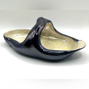 Vintage Lusterware Basket Bowl with Handle
